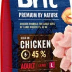 Brit Premium by Nature Adult Large 15kg Ξηρά Τροφή χωρίς Γλουτένη για Ενήλικους Σκύλους Μεγαλόσωμων Φυλών με Κοτόπουλο
