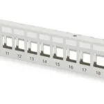 Digitus Patch Panel Keystone για Rack 1U 19" 24 Θυρών Γκρι DN-91410