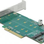 DeLock Κάρτα PCI σε θύρες M.2 PCI Express x8 Card to 2 x internal NVMe M.2 Key M - Bifurcation (89045)