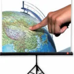 Avtek Οθόνη Προβολής Projector Δαπέδου Tripod Standard 200 με Λόγο Εικόνας 1:1 200x200cm / 112"