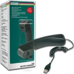Digitus USB Telephone Handset Black