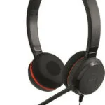 Jabra Evolve 30 II Duo On Ear Multimedia Ακουστικά με μικροφωνο και σύνδεση 3.5mm Jack