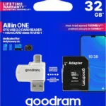 GoodRAM M1A4 microSDHC 32GB Class 10 U1 UHS-I με αντάπτορα