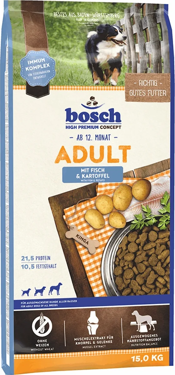 20210216164702_bosch_petfood_concepts_adult_fish_potato_15kg Bosch Petfood Concepts Adult 15kg Ξηρά Τροφή χωρίς Σιτηρά για Ενήλικους Σκύλους με Ψάρια και Πατάτες - Image 1