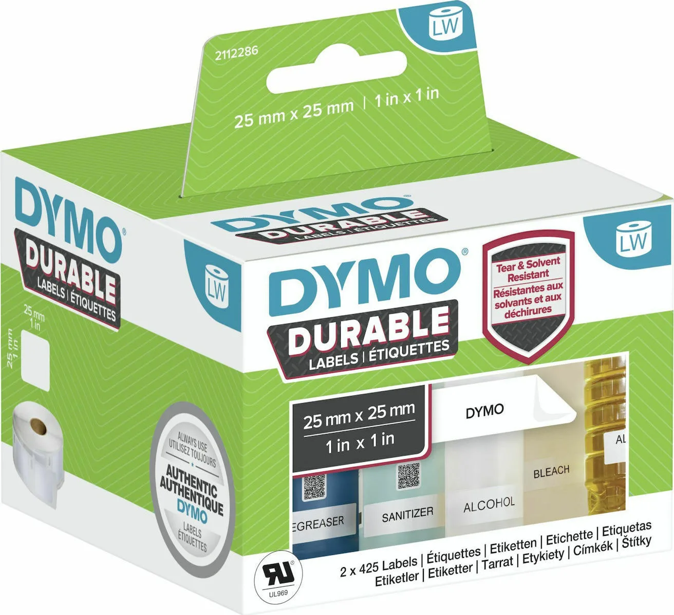 20210219122210_dymo_2112286_850_aytokollites_etiketes_se_rolo_25x25mm_2tmch Dymo 2112286 850 Αυτοκόλλητες Ετικέτες σε Ρολό για Εκτυπωτή Ετικετών 25x25mm 2τμχ - Image 1