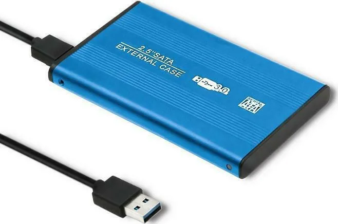 20210222103809_qoltec_external_hard_drive_case_hdd_ssd_mple Qoltec Θήκη για Σκληρό Δίσκο 2.5" SATA III με σύνδεση USB 3.0 σε Μπλε χρώμα 51859 - Image 1