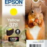 Epson 378 Γνήσιο Μελάνι Εκτυπωτή InkJet Κίτρινο (C13T37844010)