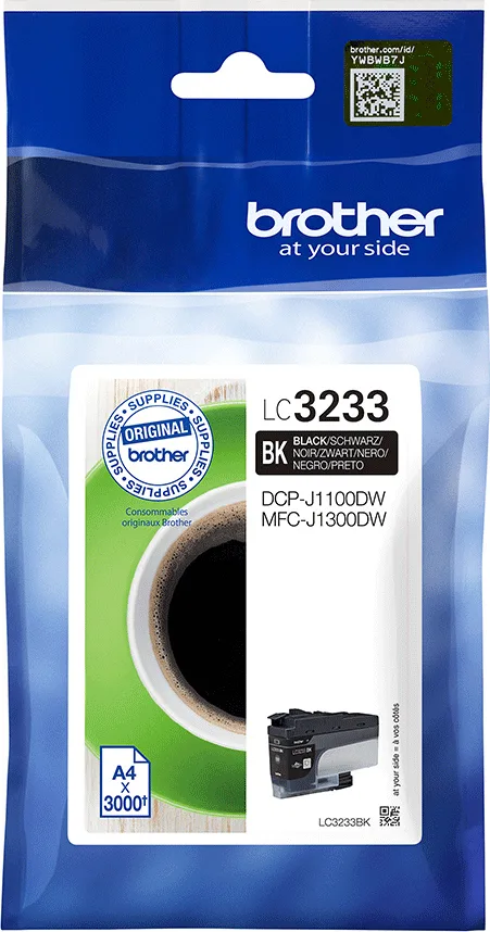20210222132345_brother_lc_3233_black_lc3233bk Brother LC-3233 Γνήσιο Μελάνι Εκτυπωτή InkJet Μαύρο (LC-3233BK) - Image 1
