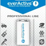 everActive Professional Line Επαναφορτιζόμενη Μπαταρία 9V Ni-MH 280mAh 1τμχ