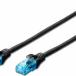 Digitus U/UTP Cat.5e Καλώδιο Δικτύου Ethernet 2m Μαύρο 1τμχ DK-1512-020/BL