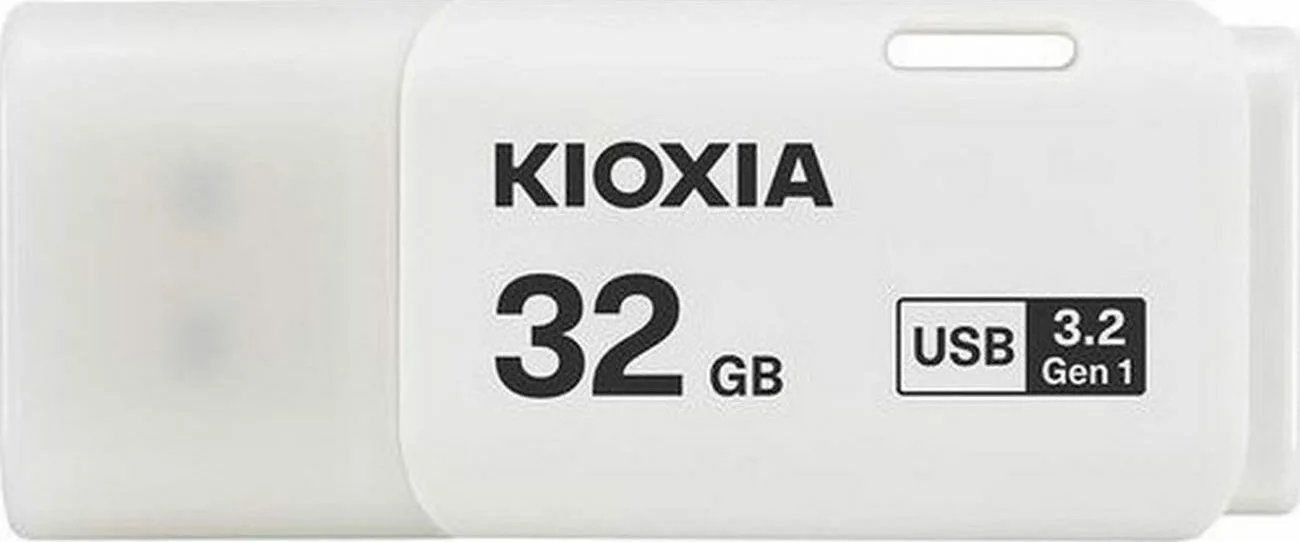20210303164713_kioxia_u301_hayabusa_32gb_usb_3_2_white Kioxia U301 Hayabusa 32GB USB 3.2 Stick Λευκό - Image 1