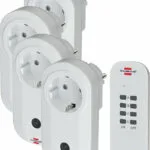 Brennenstuhl Comfort-Line Remote Control Set 4x IP20 Μονόπριζο με Διακόπτη, Τηλεχειριστήριο και Καλώδιο 25m 4τμχ 1507050