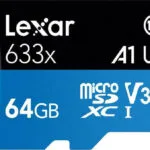 Lexar High-Performance 633x microSDXC 64GB Class 10 U3 V30 A2 UHS-I με αντάπτορα
