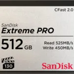 Sandisk Extreme Pro Cfast 2.0 CFast 512GB 525MB/s