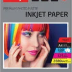 Active Jet Premium Photo Matte Φωτογραφικό Χαρτί A4 (21x30) 125gr/m² για Εκτυπωτές Inkjet 100 Φύλλα (AP4-125M100)