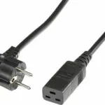 Roline Schuko - IEC C19 Cable 3m Μαύρο 19.08.1553