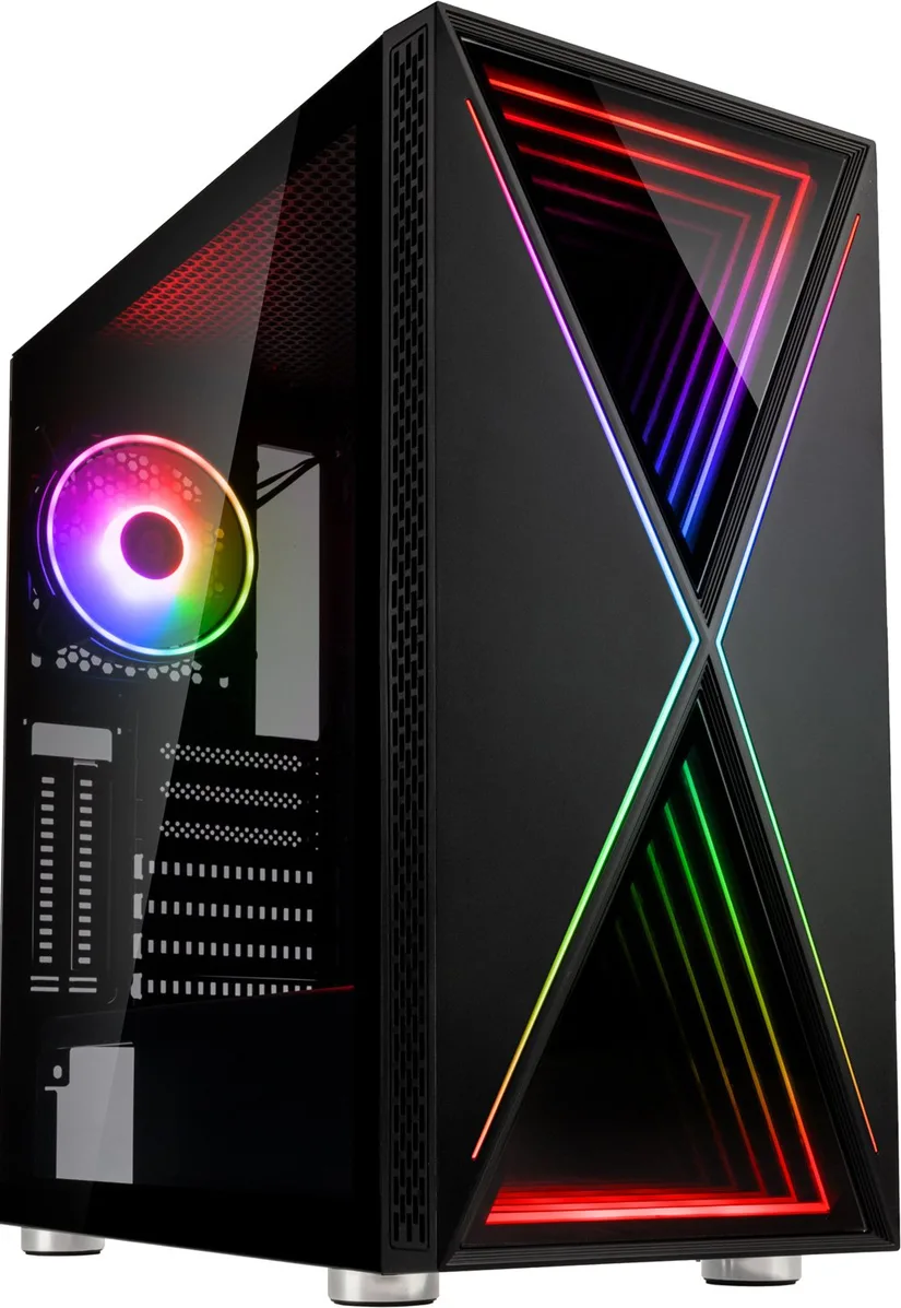 20210305102854_kolink_void_x Kolink Void X Gaming Midi Tower Κουτί Υπολογιστή με Πλαϊνό Παράθυρο και RGB Φωτισμό Μαύρο - Image 1