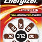 Energizer Μπαταρίες Ακουστικών Βαρηκοΐας 312 1.4V 8τμχ