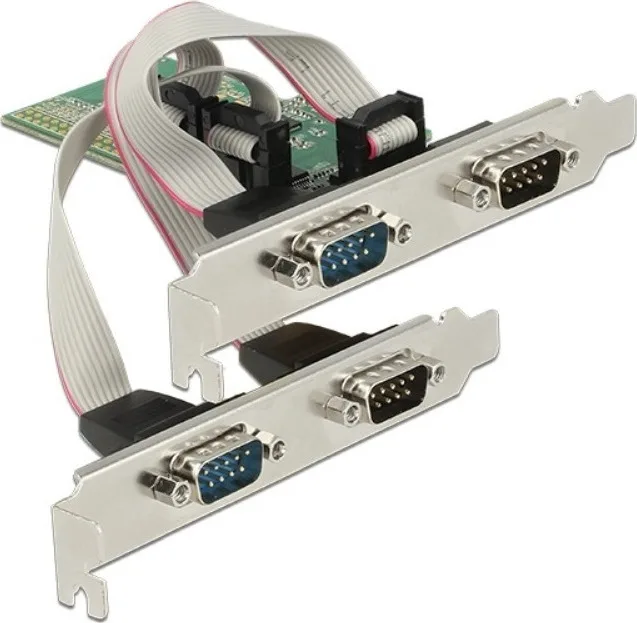 DeLock Κάρτα PCIe σε 4 θύρες RS232 DB9 Serial (89557) - Image 1