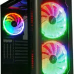 iBox Chiron ZH68 Gaming Midi Tower Κουτί Υπολογιστή με Πλαϊνό Παράθυρο και RGB Φωτισμό Μαύρο