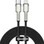 Baseus Cafule Metal Braided USB-C to Lightning Cable 20W Μαύρο 2m (CATLJK-B01)