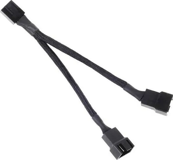 20210311134752_silverstone_4_pin_pwm_female_2x_4_pin_pwm_male_cable_0_1m_mayro_sst_cpf01 Silverstone 4-Pin pwm - 4-Pin pwm Cable 0.1m Μαύρο SST-CPF01 - Image 1