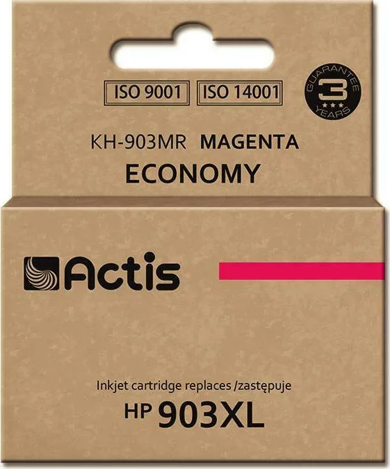20210312125852_actis_symvato_melani_hp_903xl_matzenta Actis Συμβατό Μελάνι Εκτυπωτή InkJet HP 903XL T6M07AE 12ml Ματζέντα 1τμχ KH-903MR - Image 1