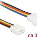 DeLock 4-Pin pwm - 4-Pin pwm Cable 0.3m Κόκκινο 85361