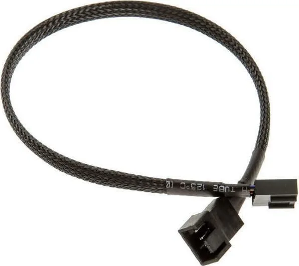 20210322102818_akasa_4_pin_molex_male_4_pin_molex_female_cable_0_3m_mayro_ak_cbfa01_30 Akasa 4-Pin Molex - 4-Pin Molex Cable 0.3m Μαύρο AK-CBFA01-30 - Image 1