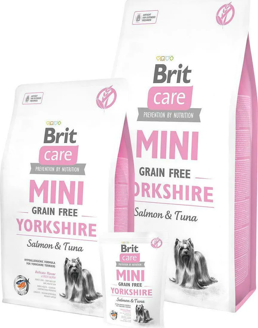 20210323103715_brit_care_mini_grain_free_yorkshire_salmon_tuna_2kg Brit Care Mini Grain Free Yorkshire 2kg Ξηρά Τροφή χωρίς Σιτηρά για Ενήλικους Σκύλους Μικρόσωμων Φυλών με Σολομό και Τόνο - Image 1