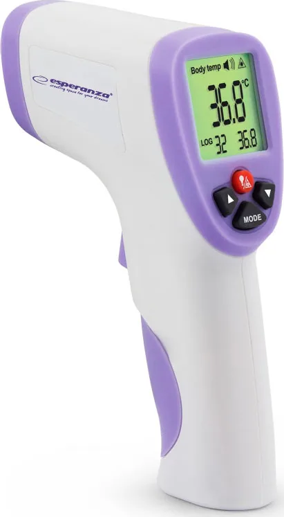 20210402143432_esperanza_thermometer_dr_lucas_multifunctional_ect002 Esperanza Dr Lucas Ψηφιακό Θερμόμετρο Μετώπου με Υπέρυθρες Κατάλληλο για Μωρά Μωβ - Image 1
