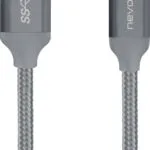 Nevox Braided USB 3.0 Cable USB-C male - USB-A male Γκρι 2m (1480)