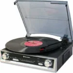 Roadstar TTR-8634 Πικάπ με Προενίσχυση και Ενσωματωμένα Ηχεία Ασημί