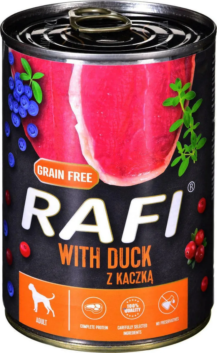 20210421113948_dolina_noteci_rafi_papia_400gr Dolina Noteci Rafi Υγρή Τροφή Σκύλων σε Κονσέρβα με Πάπια χωρίς Σιτηρά 400gr - Image 1