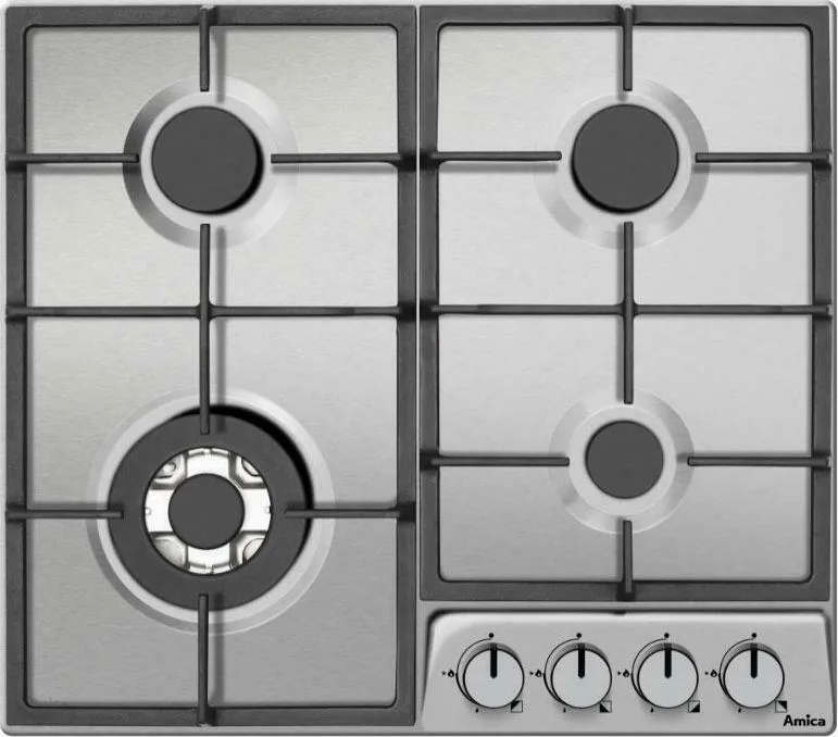 20210421171652_amica_pgd6101apr Amica Εστία Υγραερίου Αυτόνομη Inox 59x52εκ. Ασημί PGD6101ApR - Image 1