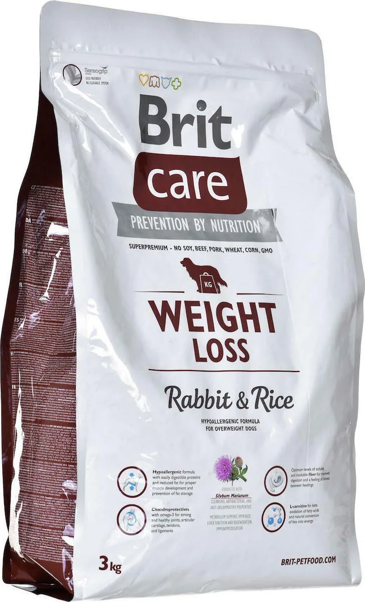 Brit Care Weight Loss 3kg Ξηρά Τροφή Διαίτης, χωρίς Γλουτένη για Ενήλικους Σκύλους με Κουνέλι και Ρύζι - Image 1