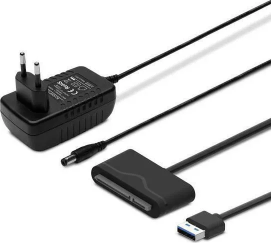 Savio USB 3.0 - SATA III αντάπτορας για 3.5″/2.5" με Τροφοδοτικό - Image 1