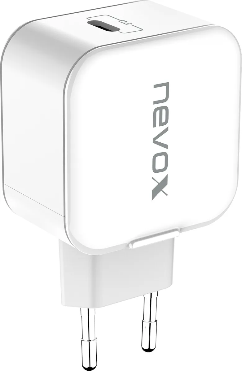 20210510131647_nevox_usb_c_wall_adapter_leyko_1880 Nevox Φορτιστής Χωρίς Καλώδιο με Θύρα USB-C 20W Power Delivery Λευκός (1880) - Image 1