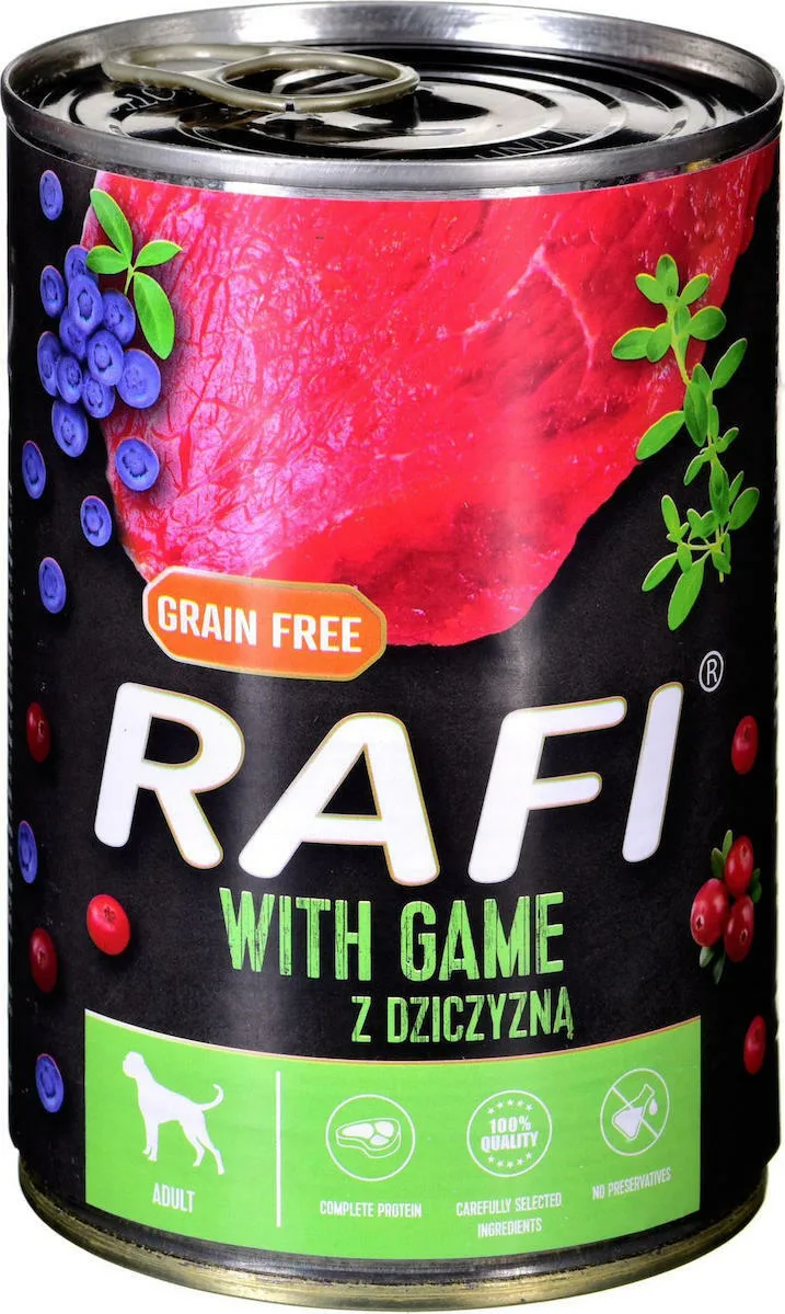 20210511103633_dolina_noteci_rafi_adult_elafi_400gr Dolina Noteci Rafi Υγρή Τροφή Σκύλων σε Κονσέρβα με Ελάφι χωρίς Σιτηρά 400gr - Image 1