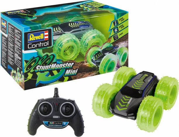 Revell Mini Monster 1080 Τηλεκατευθυνόμενο Αυτοκίνητο Stunt 4WD Πράσινο 23509 - Image 1