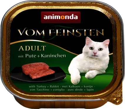 20210517134310_animonda_vom_feinsten_cats_moist_food_galopoula_kouneli_adult_100gr Animonda Vom Feinsten Cats Moist Food Υγρή Τροφή για Ενήλικες Γάτες σε Ταψάκι με Γαλοπούλα και Κουνέλι χωρίς Σιτηρά 100gr - Image 1