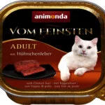 Animonda Vom Feinsten Adult Υγρή Τροφή για Ενήλικες Γάτες σε Ταψάκι με Συκώτι χωρίς Σιτηρά 100gr