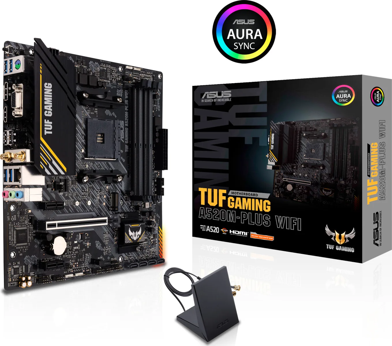 20210520124526_asus_tuf_gaming_a520m_plus_wifi_motherboard_micro_atx_me_amd_am4_socket Asus TUF Gaming A520M-Plus WiFi Motherboard Micro ATX με AMD AM4 Socket 90MB17F0-M0EAY0 - Image 1
