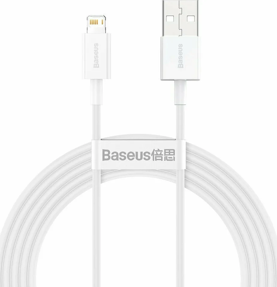 Baseus Superior Series USB to Lightning Cable Λευκό 2m (CALYS-C02) - Image 1