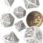 Q Workshop The Witcher Geralt (The White Wolf) Dice 7τμχ