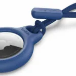 Belkin Secure Holder with Strap Θήκη Μπρελόκ Σιλικόνης για AirTag σε Μπλε χρώμα