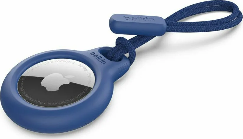 20210527194459_belkin_secure_holder_with_strap_for_airtag_mple Belkin Secure Holder with Strap Θήκη Μπρελόκ Σιλικόνης για AirTag σε Μπλε χρώμα - Image 1