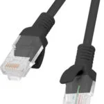 Lanberg U/UTP Cat.5e Cable 1m Μαύρο (PCU5-10CC-0100-BK)