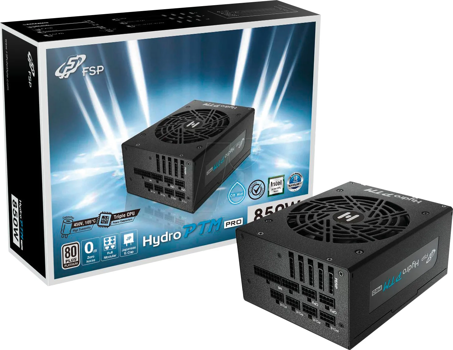 FSP/Fortron Hydro PTM Pro 850W Μαύρο Τροφοδοτικό Υπολογιστή Full Modular 80 Plus Platinum - Image 1