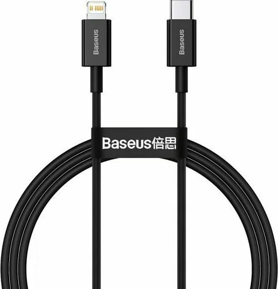 Baseus Superior USB-C to Lightning Cable 20W Μαύρο 1m (CATLYS-A01) - Image 1